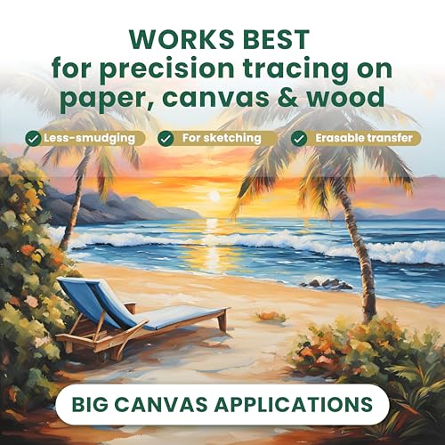 MyArtscape Graphite Transfer Paper Roll 17" x 30ft Black Waxed | Black waxed carbon paper graphite paper roll for reusable tracing on canvas wood paper glass metal and ceramic - size: 17" x 30ft