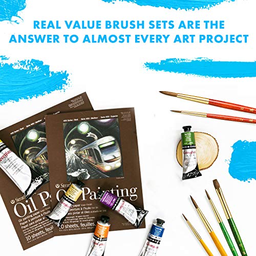 Gold Taklon Real Value Brush Set, 4/Pkg - style: Set-9115