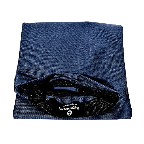 Hugger Mugger Unfilled 10lb Yoga Sandbag - Adds Weight to Your Poses, Zipper Cover, Sturdy Handle, Durable Material, Not Filled with Sand - color: Navy