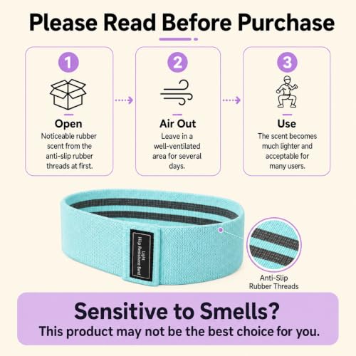 Resistance Bands, Fabric Workout Bands for Women & Men, Cloth Booty Resistance Loop Bands, Thick Squat Bands for Home Fitness, Gym, Yoga, Pilates for Butt Legs Thigh Hip Glute - color: Aqua Pink Purple01