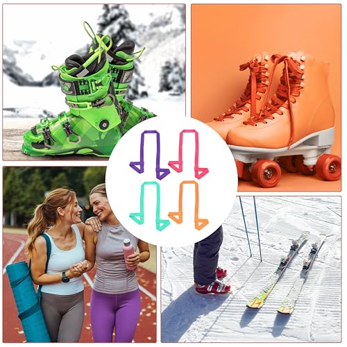 Roller Skate Leash - Adjustable Ski Boots Carrier Strap Use for Ski Boots & Snowboard Boots - color: Dark Purple