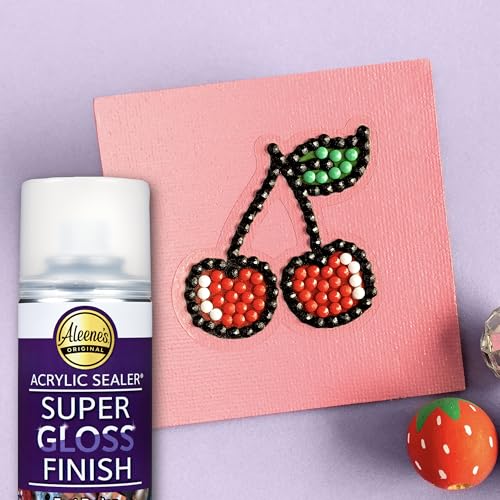 Aleene's Spray Acrylic Sealer, Super Gloss Clear Finish for DIY Crafts & Art Projects, Non-Yellowing, Fast Dry Time Super Glossy Finish 6 oz. - color: Super Gloss