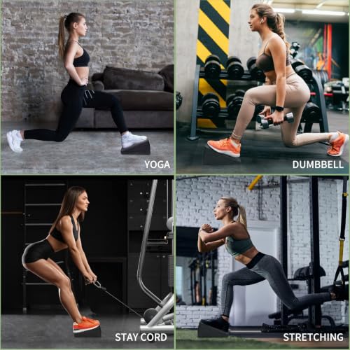 Slant Board for Calf Stretching, 6 Packs Adjustable Angles Non-Slip Rubber Slant Board,Squat Wedge Stretcher Equipment for Physical Therapy Home Exercise,Calf Stretch Wedge Improve Lower Leg