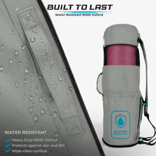 MAGNILAY Expandable Yoga Mat Bag, Adjustable Strap, Black, Large - color: Tactical Green