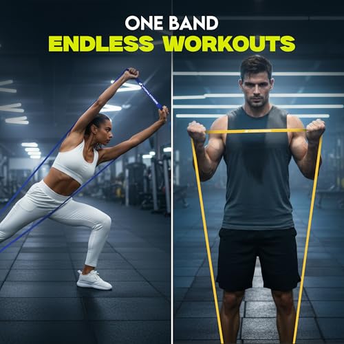 Pull Up Resistance Bands Set of 5 (8-125 lbs) Heavy Duty Workout Bands