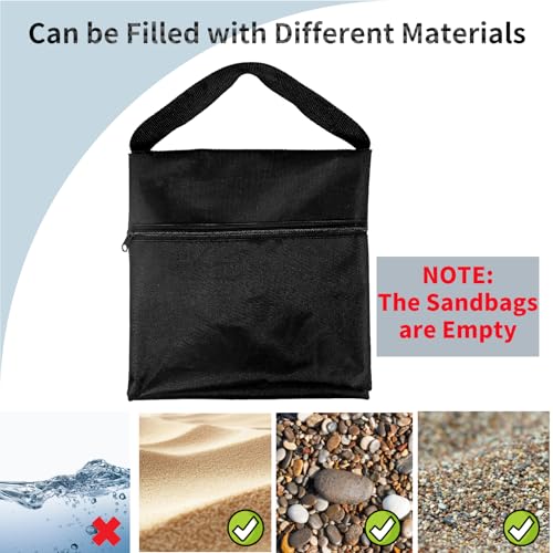 8 Pack Sandbags with 16 PE Bags, Sand Bag for Backdrop Stand | Weight Bags for Light Stand Photography Video Equipment, Heavy Duty Sand Bags for Photo Tripod, C Stands and Light Stands - size: 8 PCS
