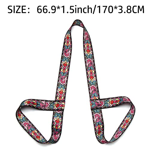 Adjustable Yoga Mat Carry Strap Multicolor Fitness Sling for Sports Equipment - color: Colorful