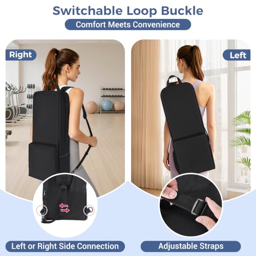 COOLBEBE Yoga Bag for Women with Side Mesh Pockets & Wet Dry Compartment