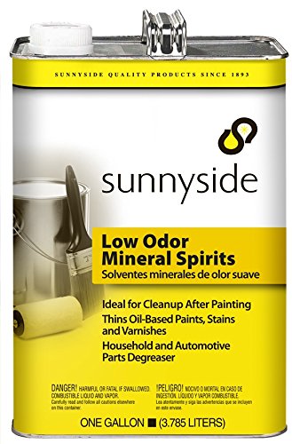 Sunnyside 803G1 Low Odor Mineral Spirits, Paint Thinner, Cleaner and Degreaser, Gallon, 6-Pack