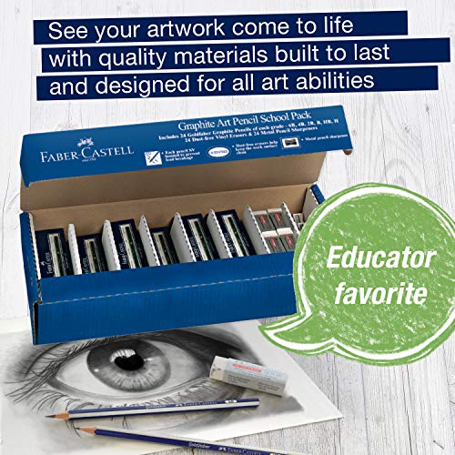 Faber-Castell Creative Studio Graphite Classroom Pack, 144 Pencils