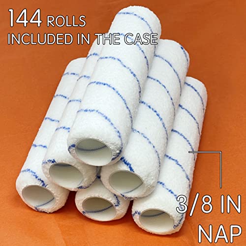 Allgala 144 Piece Case Lot 9 Inch Shedless Microfiber Paint Roller Covers - TH10310 - size: 9" Microfiber (Pack of 144)