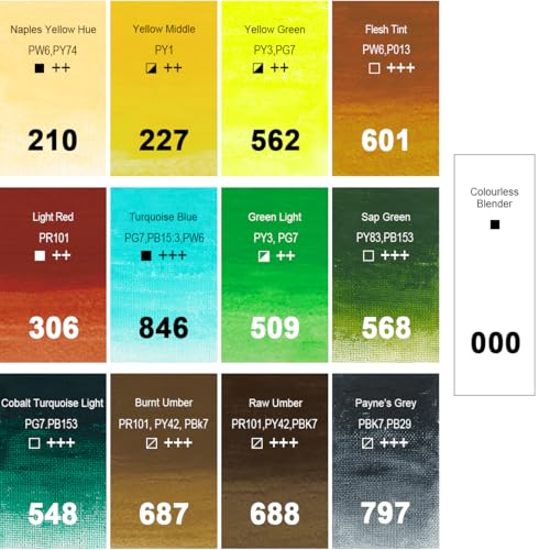 PHOENIX Earth Tone Oil Paint Stick - Set of 12 Landscape Woodland Colors 37ml Large Soft Water Soluable Oil Pastels for Artists - color: 12 Earth Tones
