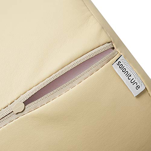 Saloniture Jumbo Round Massage Table Bolster Pillow Pad - 26 x 9 Inch - Cream - color: Cream