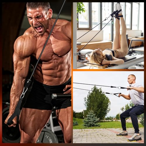 WHATAFIT Resistance Bands with Handles, 5-Level Exercise Bands for Workout - color: Gray