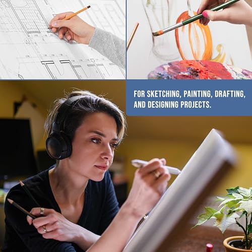 U.S. Art Supply Large 18-1/2" x 14-1/8" (A3) Wooden Drawing Board, Adjustable Table Top Easel for Painting and Drawing - Drafting Board with 6 Angles, Pencil Ledge - size: Large