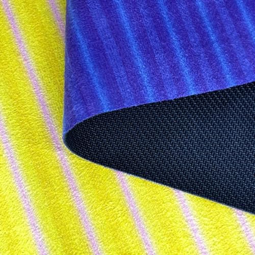 Rebuwo Travel Mat for Yoga & Pilates, Non-slip Suede Exercise Mat, Foldable Yoga Mat for Travel, Rubber Lightweight Travel Mat