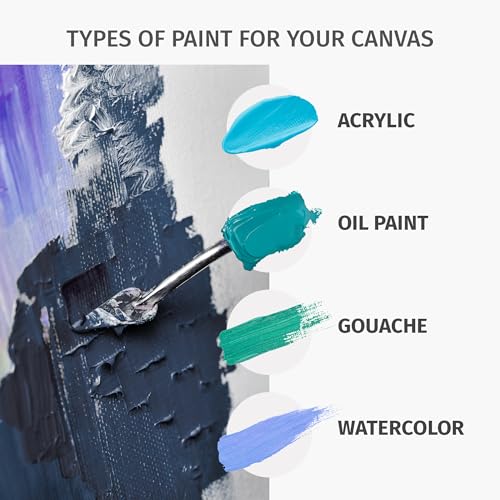 Value Pack of 1 Stretched Canvas 33x33 inch, 1-1/2 (1.5) inch deep for Your Paintings/Artwork/Wall Art/Wall Decor (Pack of 1 Canvas, 33 x 33 inch, Square) - size: 33 x 33 inch, style: Pack of 1
