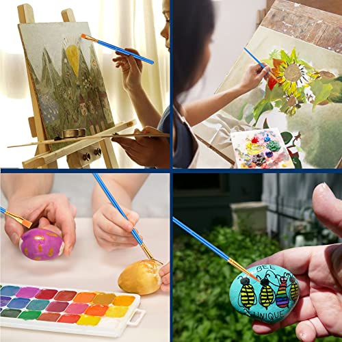 AROIC Acrylic Paint Brush Set, 100 Packs / 1500Pcs Nylon Hair Paint Brushes | All Purpose Oil Watercolor Face Body Rock Painting Artist, Small Painting Brush Kits for Kids Adult Drawing - size: 1500pcs