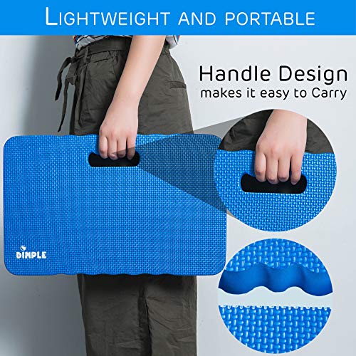 Dimple Thick Kneeling Pad | Garden Pad for Gardening | Kneeling Pad for Work | Garden & Bathtub Kneeler for Baby Bath | Kneeling Mat for Exercise & Yoga (XL) 17.8 x 11, Thickest 1-½"(2 Pack, Blue) | Garden & Bathtub Kneeler for Baby Bath, Kneeling Mat for