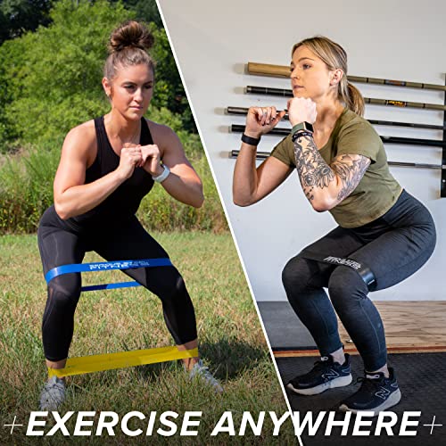 Serious Steel Fitness Mini Resistance Loop Bands | Rehab and Prehab Stretch Bands | 12" Exercise Workout Bands (Sets of 5 Pack and Sets of 10 Pack Trainer Options Available!) - color: X-Light 10 Pack (2" x 12")