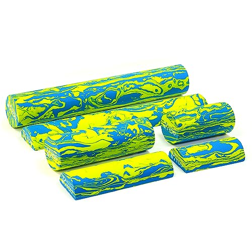 Low Density Soft/Medium Foam Physical Therapy Roller (12" Half Round) - size: 12" Half Round