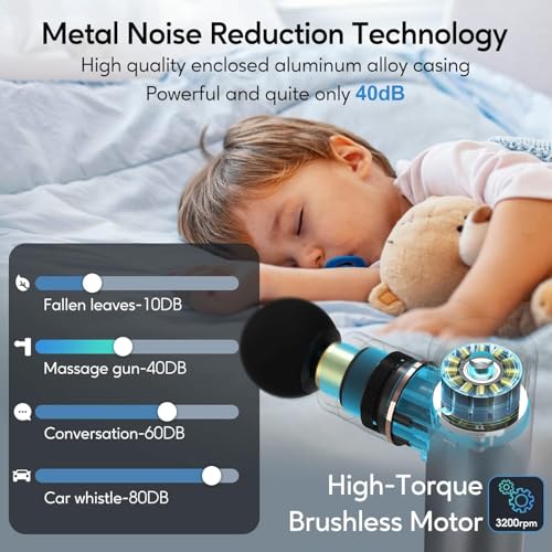 arboleaf Mini Massage Gun Deep Tissue, Portable Percussion Muscle Massager - color: Gray