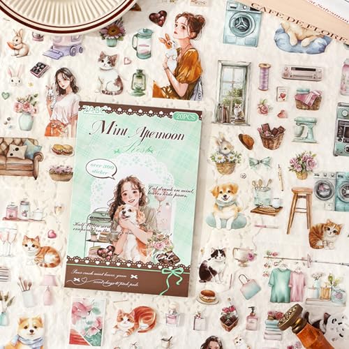 Family Series Sticker Scrapbooking Supplies for Junk Journal, 20 Sheets PET Stickers - color: Family Series