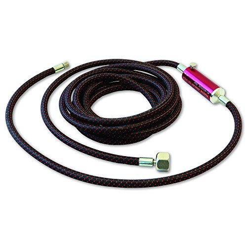 Paasche Airbrush 15' Braided Air Hose w/ Installed Moisture Trap (A-1/8-15MT) - size: 15' Braided Air Hose