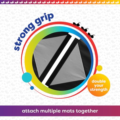 Antsy Pants Tumbling Mat for Kids – Gymnastics Mat, Easy to Clean, Sturdy, Foldable Tumbling Mats, Padded, Lightweight, Portable, Gymnastics Equipment for Active Play - color: 5-Fold Gray/Black