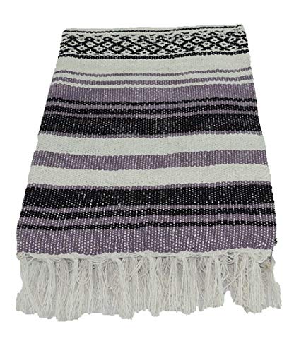 Kakaos Traditional Yoga Blanket. (Light Purple) - color: Light Purple