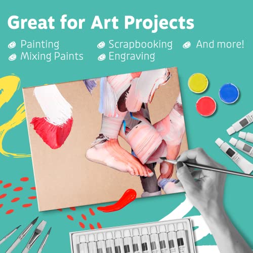 Artlicious - 9x12 Hardboard 6 Pack - Great Alternative to Canvas Panel Boards - size: 9x12-6 pack