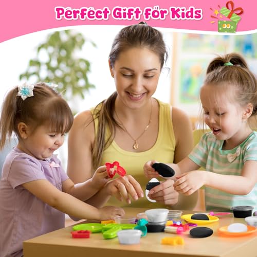 WinnerWhy 72 Pcs 38oz Air Dry Modeling Clay Ultra Light Modeling Clay for Kids DIY for Sculpting Air Dry School Gift (White, Black) - color: White, Black
