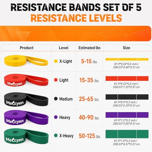 Resistance Bands Set,Exercise Bands with Handles&Door Anchor