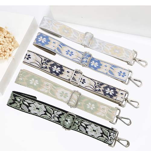 1.5" Wide Purse Strap Adjustable Replacement Gold Hardware Long Crossbody Bag Strap for Thick Shoulder Bags Canvas Handbags Straps - color: Gold Hardware-A-dark blue