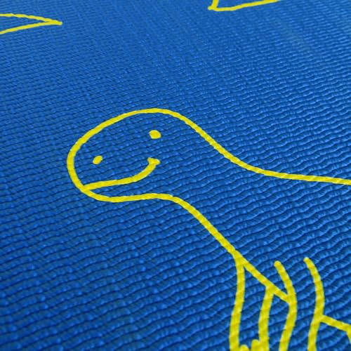 Merrithew Yoga and Exercise Mat for Kids, Dinoland (Blue)