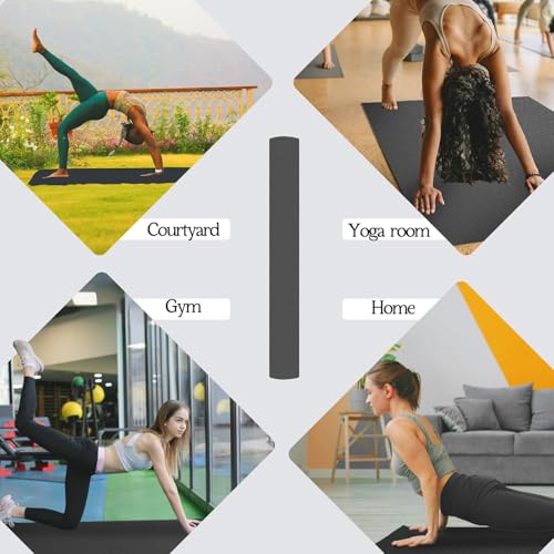 VTORY Extra Large Yoga Mat 6'x 4' - (6mm /8mm/12mm) - size: 6' x 4' x 1/2 in