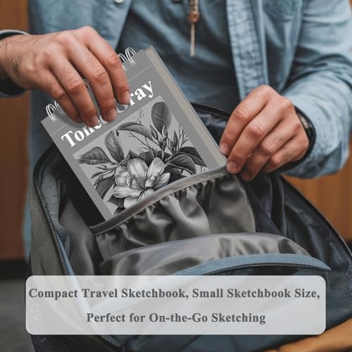 Fuxi Toned Gray Sketchbook, 2-Pack - 5.5" x 8.5", | 85lb/130gsm Charcoal Drawing Paper, 50 Sheets Per Pad. - color: Toned Gray