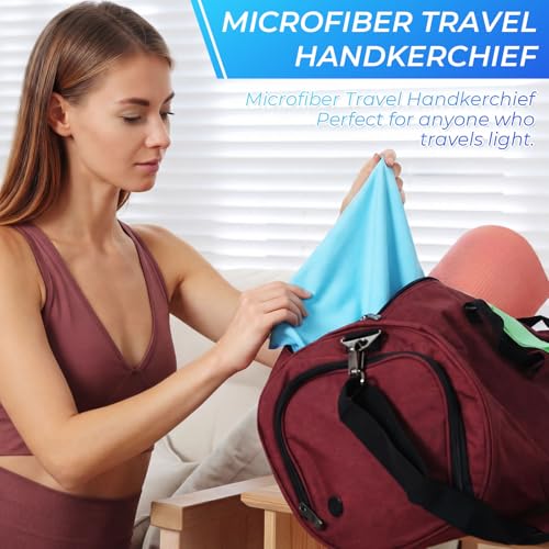 20 Pcs Workout Towels - Gym Sweat Handkerchiefs, Blue Gradient - color: Blue Gradient