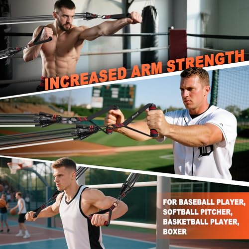 HPYGN Resistance Bands, Exercise Bands with Handles, Fitness Bands, Workout Bands with Door Anchor and Ankle Straps, for Heavy Resistance Training, Physical Therapy, Shape Body, Yoga, Home Workout Set - color: grey, style: 200LBS