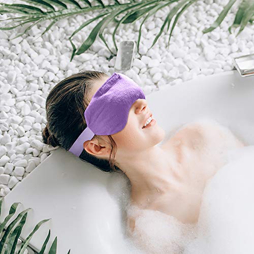 Umisleep Lavender Eye Mask, Weighted Sleep Mask for Men Women, Purple - color: Purple