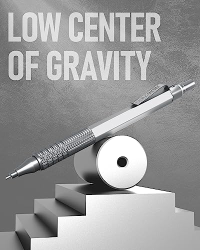 Four Candies Metal Mechanical Pencil Set with Case, 0.7mm, 3-Pack, Silver | 480PCS HB Lead Refills, 3 Erasers+9 Eraser Refills, Anti Grip, for Drafting, Engineering, Technical Drawing, Art Projects - color: Silver, style: 0.7 MM