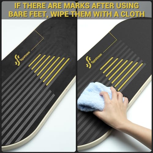 Sportneer Balance Board, 7-Mode Balance Trainer with Roller & Ball - color: Gold