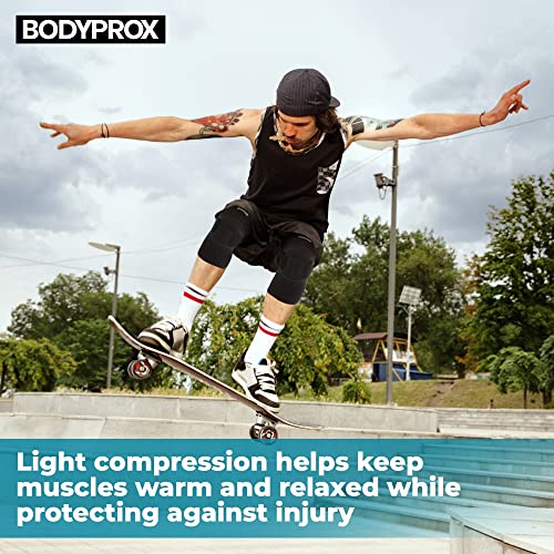 Bodyprox Protective Knee Pads, Thick Sponge Anti-slip Knee Sleeve - size: Large