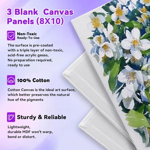 Painting Kit Paint Set for Kids | DRAWLEX Acrylic Paint Set for Kids Adults Paint Supplies Kit for Beginner Art Lovers