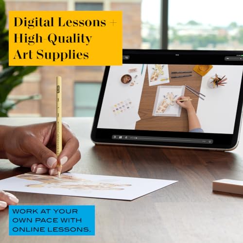 Prismacolor Technique Art Supplies with Digital Art Lessons, Animal Drawings Set Level 1, How to Draw Animals with Colored Pencils, Graphite Pencils, and More, 26 Count - style: Animal Level 1