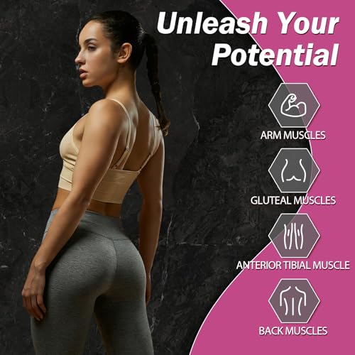 Resistance Bands for Working Out, 5 Levels Exercise Bands Set | Stretch Bands for Exercise for Women&Men, Workout Bands for Fitness, Yoga, Pilates, Physical Therapy - color: Pink