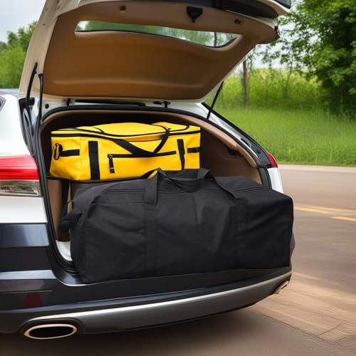 149L Extra Large Duffle Bag with Side Zipper, Heavy Duty 600D Waterproof Moving Bag for Travel & Camping, Foldable Cargo Luggage for Sports Gear with Lockable Zippers (149L) - size: 149L