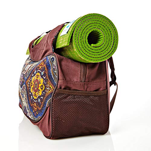 #DoYourYoga Full-Zip Extra Large Yoga Mat Tote Bag with Multi-Functional Storage Pockets for Sports Gym Pilates »Vimalaa« - color: BlueStyle
