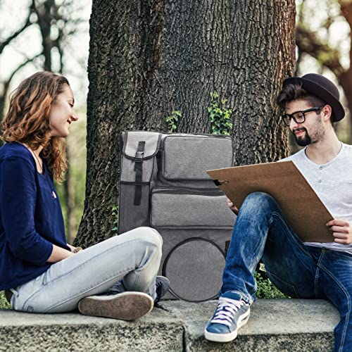 Boyistar Art Portfolio Carry Bag 20" x 26", Canvas Art Portfolio Backpack Traveling Outdoor Drawing Portfolio Case Large Capacity Artist Carrying Bag/Tote Bag for Drawing Board, Screen, Accessories | Traveling Outdoor Drawing Portfolio Case Large Capacity