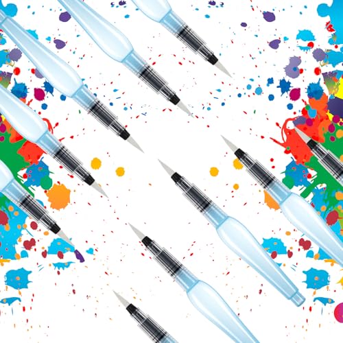 10pcs Watercolour Brush Pen Refillable Water Brush Pens Premium Leakproof Watercolor Pen for Watercolor Painting Artists Calligraphy Art Paintbrush Sets
